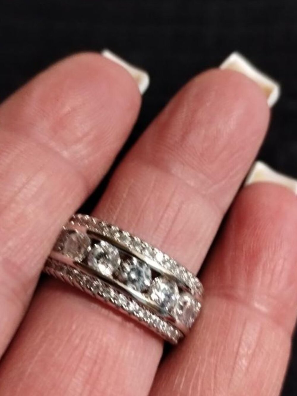 Sterling Silver Eternity Ring - Picture 4 of 8